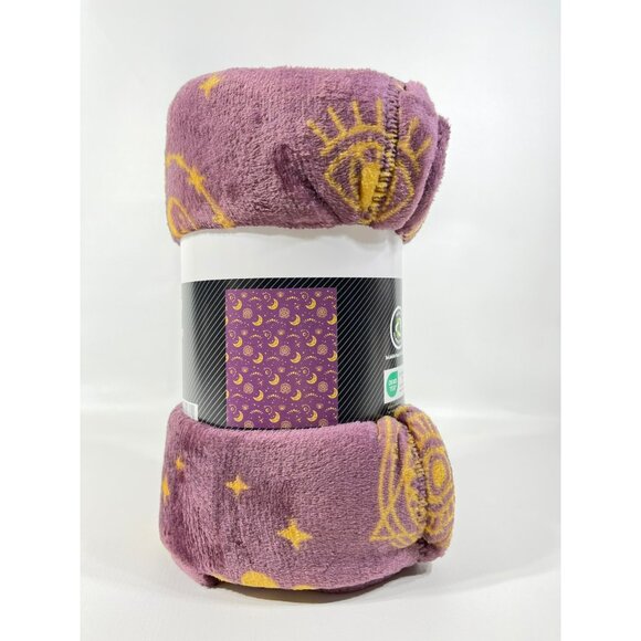 Halloween Mystical Constellation Plush Throw Blanket 50" x 60" - Picture 4 of 9